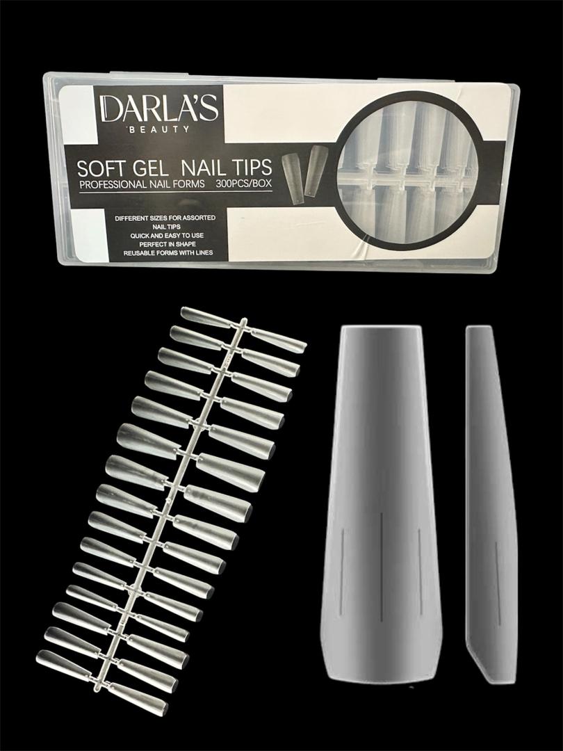 Caja de uñas Premium Soft Gel Coffin Rusa