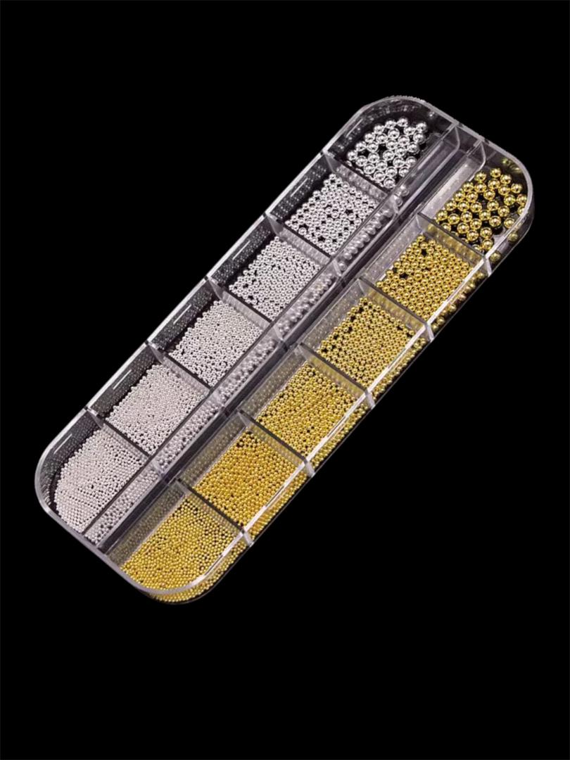 Pastillero balin dorado plateado