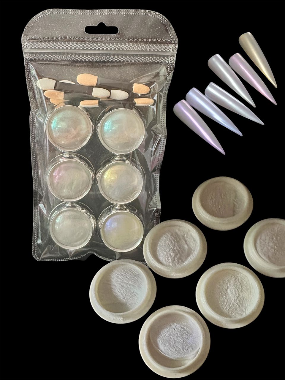 Kit polvo efecto aurora 6 und.