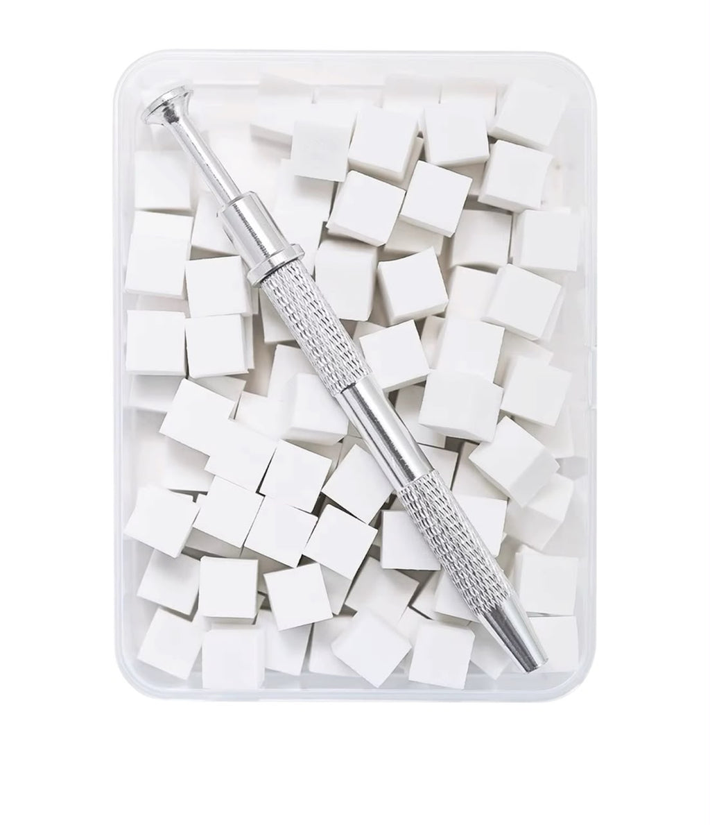 Esponjas para difuminar con pinza